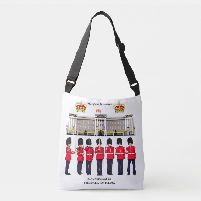 Personalized Grenadier Guards on Parade  Crossbody Bag (Front)