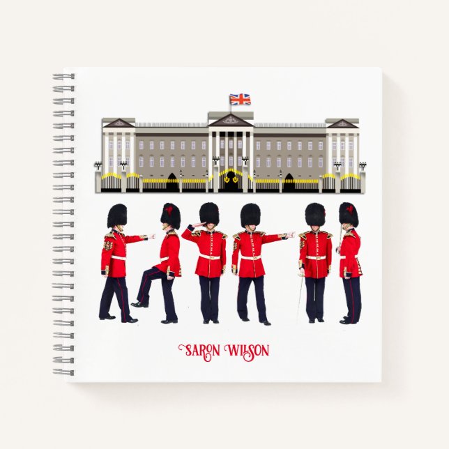 Personalized Grenadier Guards on Parade  Notebook (Front)