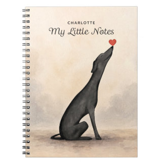 Personalized Greyhound Notebook with Name