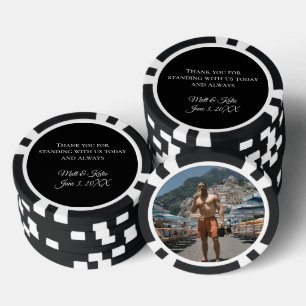 Personalized Groomsman Gift Golf Marker Photo Poker Chips