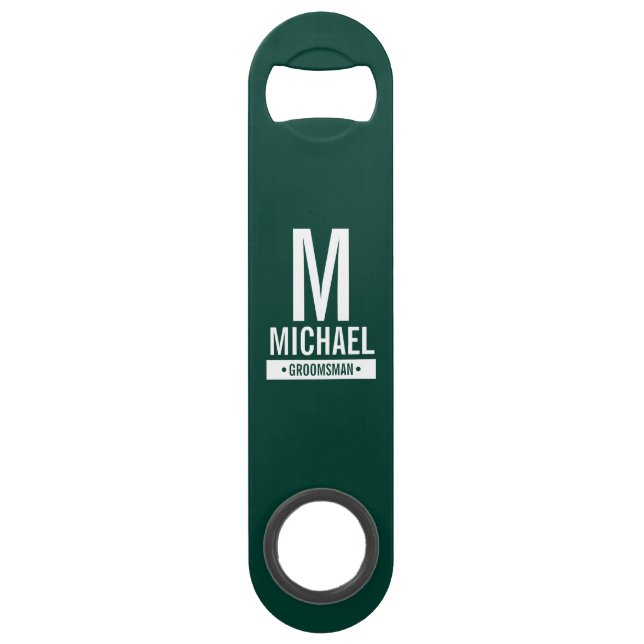 Personalized Groomsman's Monogram and Name (Front)