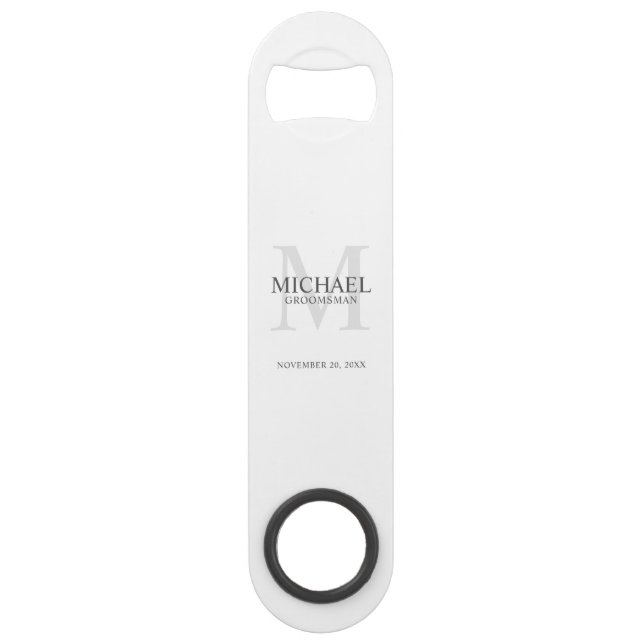 Personalized Groomsman's Monogram and Name (Front)