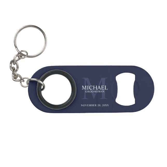 Personalized Groomsman's Monogram and Name (Front (Horizontal))