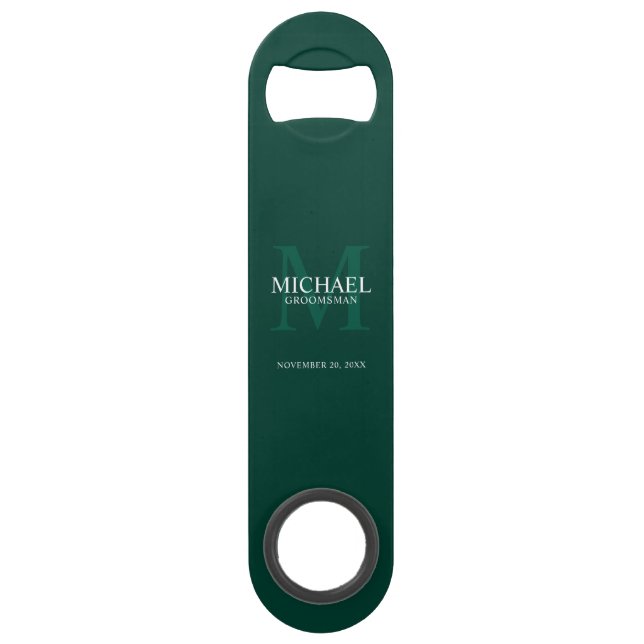 Personalized Groomsman's Monogram and Name (Front)