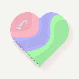 Personalized Groovy Pastel Notebook