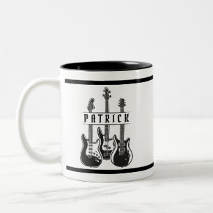 Personalized Guitar Player Gift Mug For Guitarist