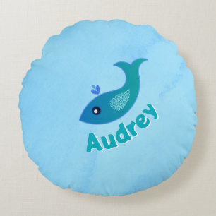 Personalized "Gulp, Gulp" Round Cushion