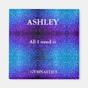 PERSONALIZED GYMNASTICS MAGNET FOR HOME OR OFFICE