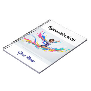 Personalized Gymnastics Notes Notebook
