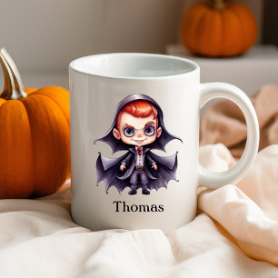Personalized Halloween Dracula Custom Name Coffee Mug