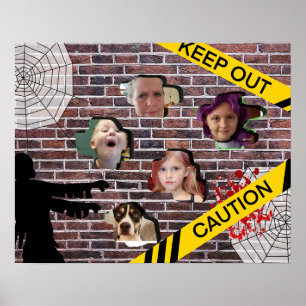 Personalized Halloween Family Photo Poster