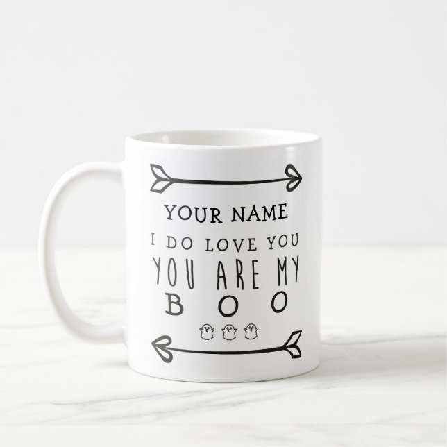 Personalized Halloween Mug - Boo (Left)