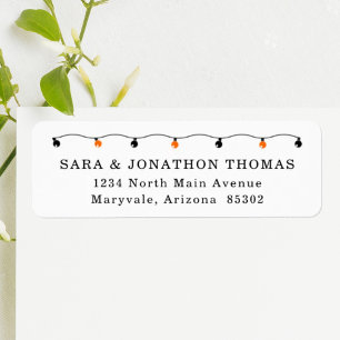 Personalized Halloween Party Return Address Labels