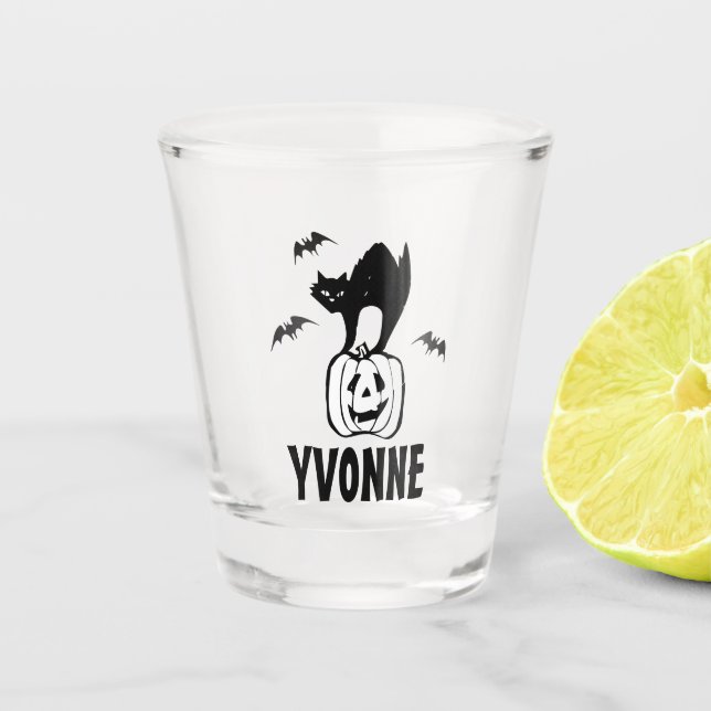 Personalized Halloween Shot glass (Front)