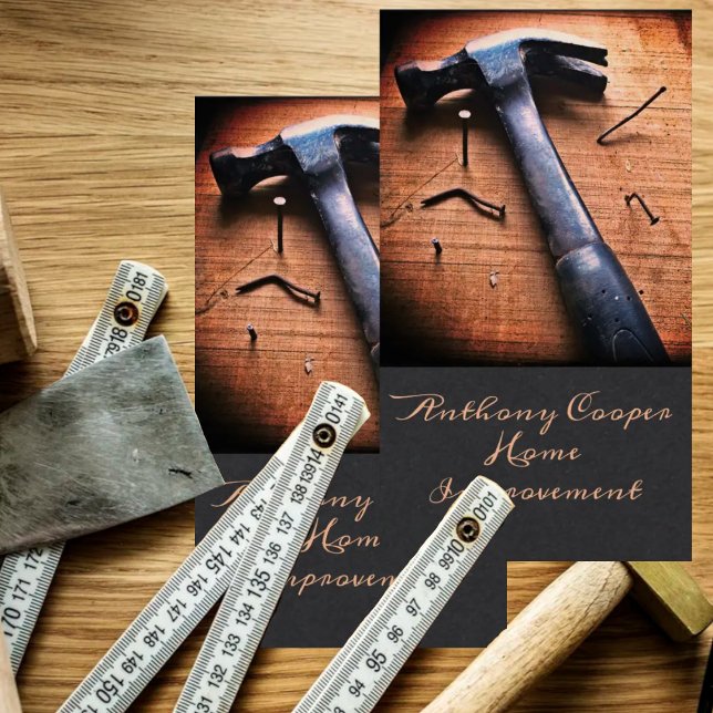 Personalized hammer picture business card (Creator Uploaded)