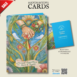 PERSONALIZED HANDFASTING CARD PAGAN CELTIC DRUID  