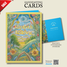 PERSONALIZED HANDFASTING CARD PAGAN CELTIC NATURE