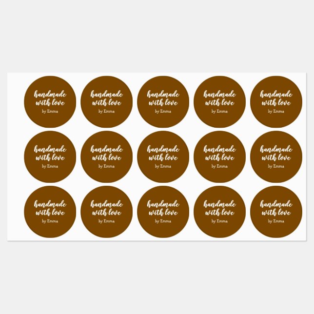 Personalized Handmade with Love Minimalist (Sheet)