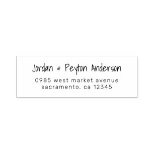 Personalized Handwritten Wedding Return Address Self-inking Stamp
