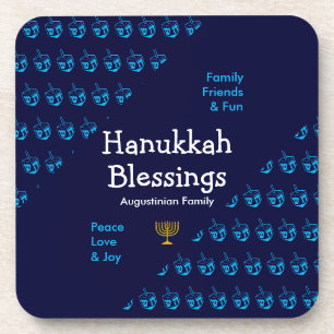 Personalized HANUKKAH BLESSINGS Coaster