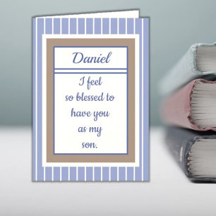 Personalized Happy Birthday son card