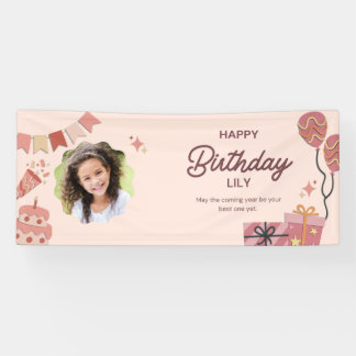 Personalized Happy Birthday Vinyl Banner