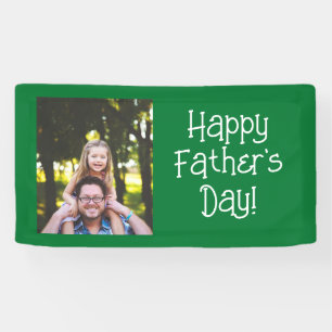 Personalized Happy Father's Day Photo Banner