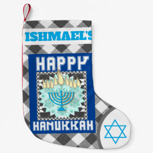 Personalized Happy Hannukah  Small Christmas Stocking