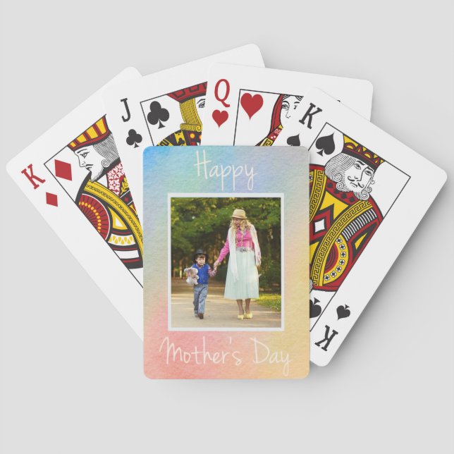 Personalized Happy Mother's Day Playing Cards (Back)