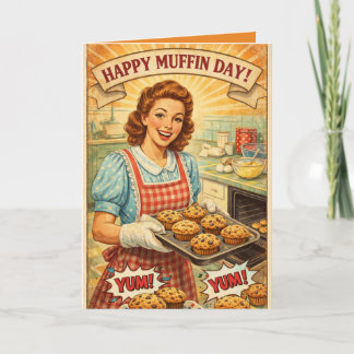 Personalized Happy Muffin Day Greeting Card