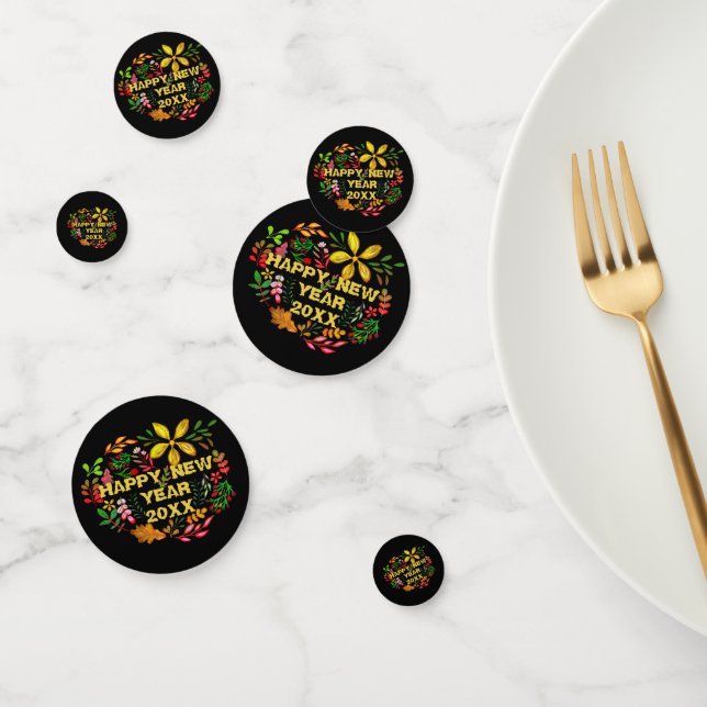 PERSONALIZED HAPPY NEW YEAR 20XX CONFETTI (Group)