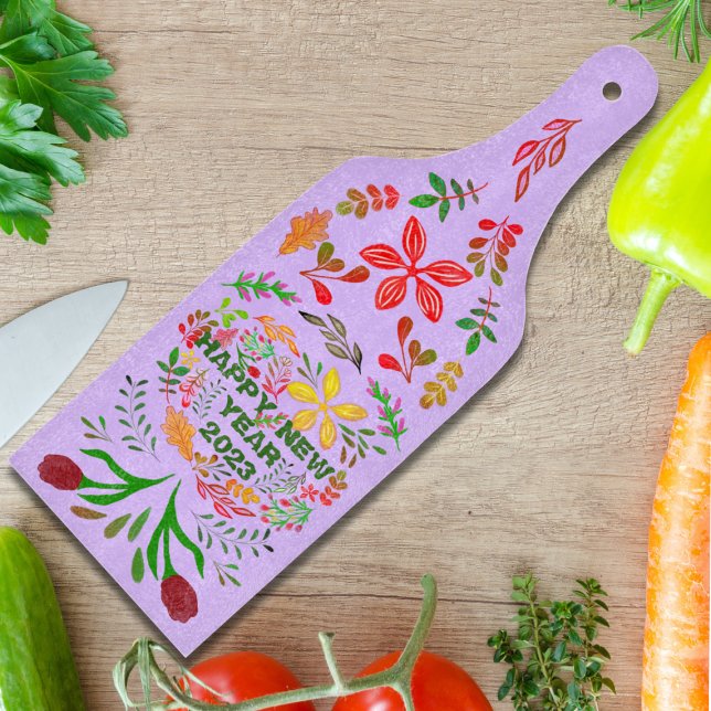 PERSONALIZED HAPPY NEW YEAR 20XX CUTTING BOARD (Creator Uploaded)