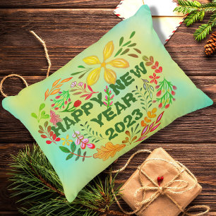 PERSONALIZED HAPPY NEW YEAR 20XX DECORATIVE CUSHION