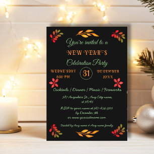PERSONALIZED HAPPY NEW YEAR 20XX INVITATION