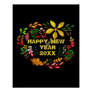 PERSONALIZED HAPPY NEW YEAR 20XX  POSTER