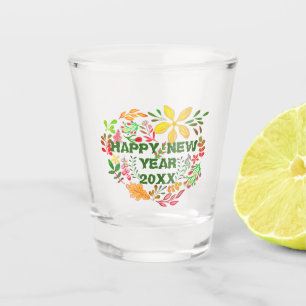 PERSONALIZED HAPPY NEW YEAR 20XX SHOT GLASS