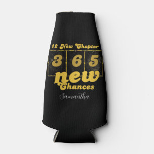 Personalized Happy New Years 12 New Chapters 365 Bottle Cooler