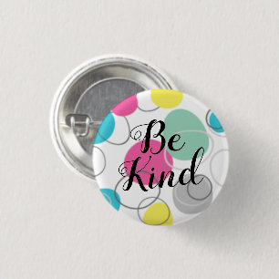 Personalized Happy Rainbow Retro Circle 3 Cm Round Badge