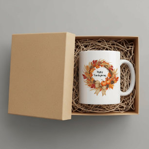 Personalized Happy Thanksgiving mug