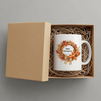 Personalized Happy Thanksgiving mug