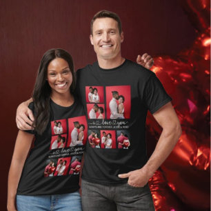 Personalized Happy Valentines's Day 6 Photo   T-Shirt
