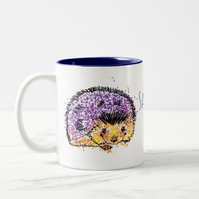 Personalized Hedgehog Mug (Left)