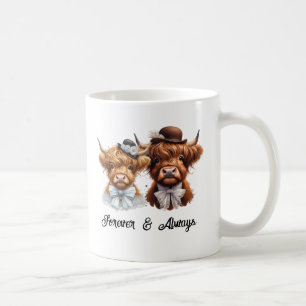 Personalized Highland Cow  Couple  Coffee Mug