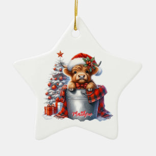 Personalized Highland Cow  ornament