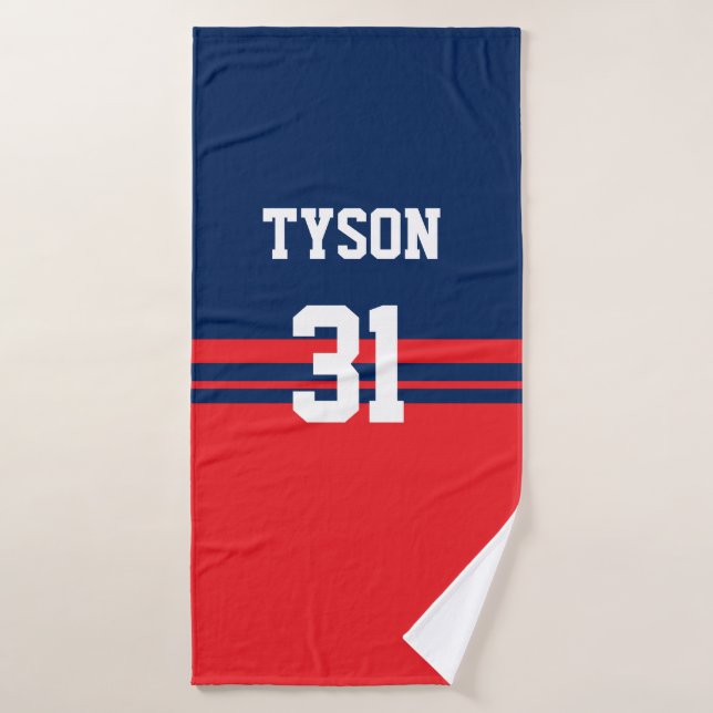 Personalized Hockey Bath Towel (Bath Towel)
