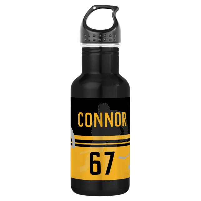 Personalized Hockey Water Bottle (Front)