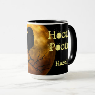 Personalized Hocus Pocus Raven Moon Halloween Mug