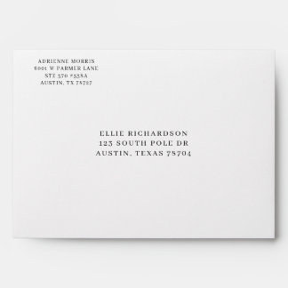 Personalized Holiday  Envelope