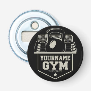 Personalized Home GYM Kettlebell Fitness Trainer   Bottle Opener