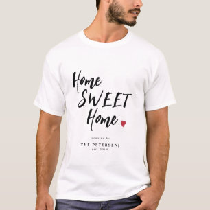 Personalized home sweet home family name funny T-Shirt